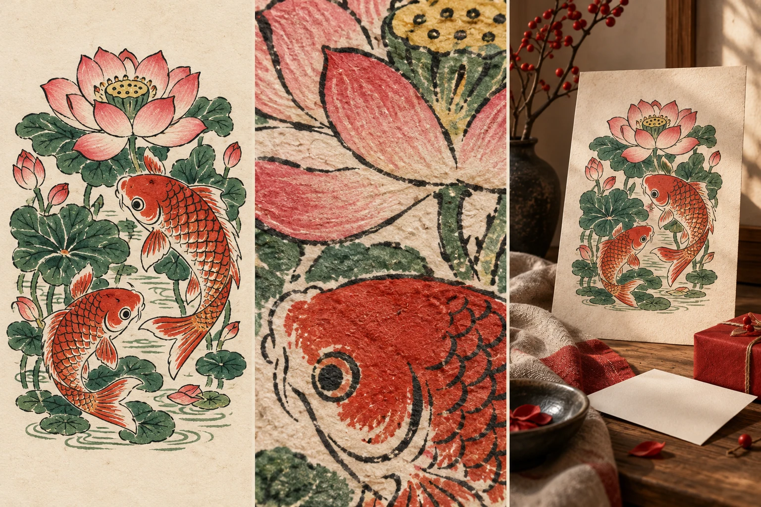 Yangliuqing New Year prints — AI concept illustration