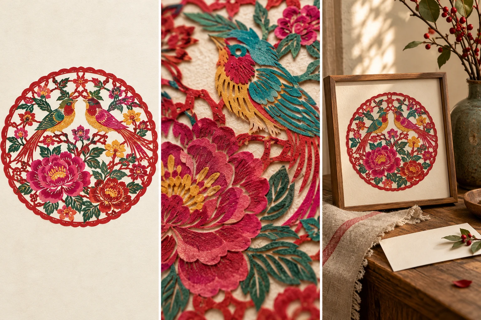 Yuxian painted paper-cutting — AI concept illustration